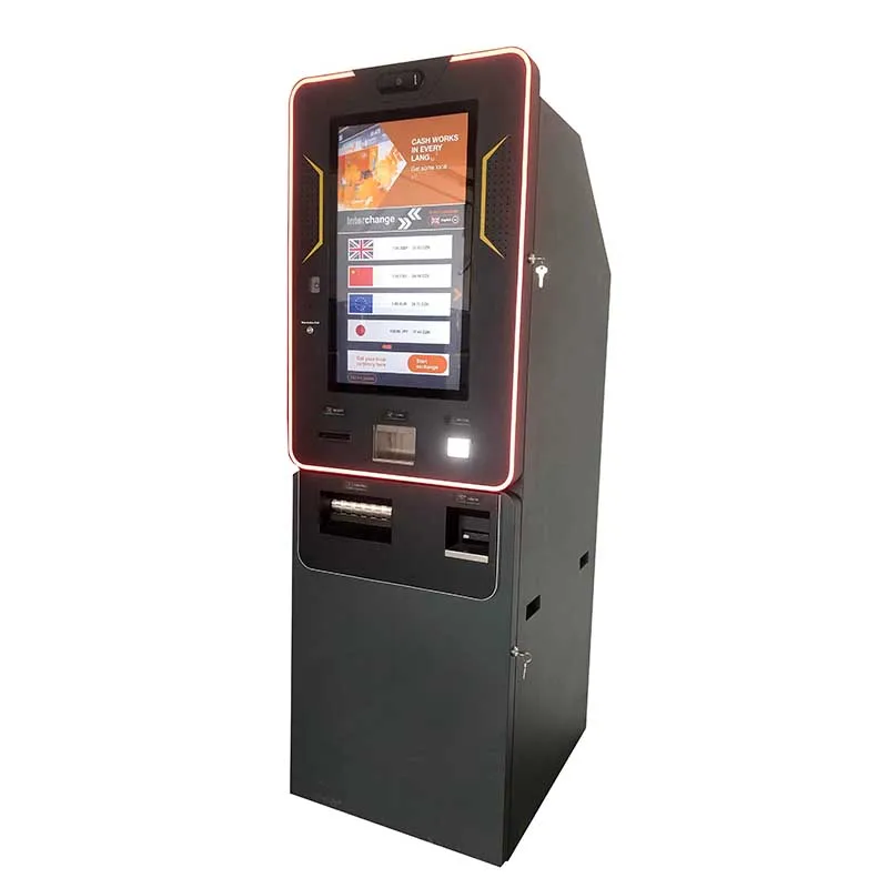 Automatic Foreign Currency Exchange Machine Self Service Cash Exchange ATM Machine with Off-line Software for Airport and Banks