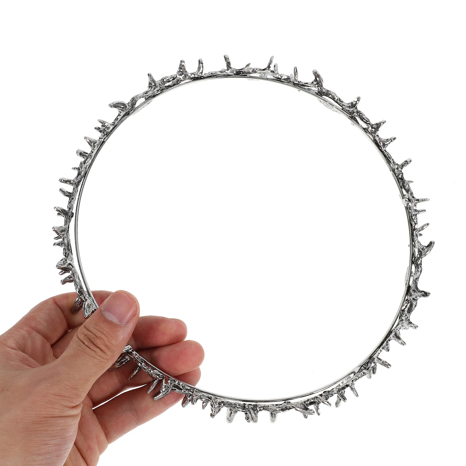 

Vintage Metal Thorn Crown Headpiece Party Hair Accessories For Women Medieval Goddess Tiaras Masquerade Wedding Birthday
