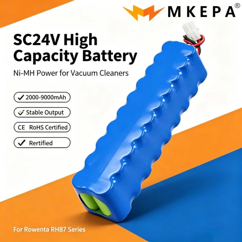 24V 2000‑9000mAh Rechargeable Lithium‑ion Battery Replacement Compatible With RH8771WS RH8770 RH8779 RH877901 rh87501
