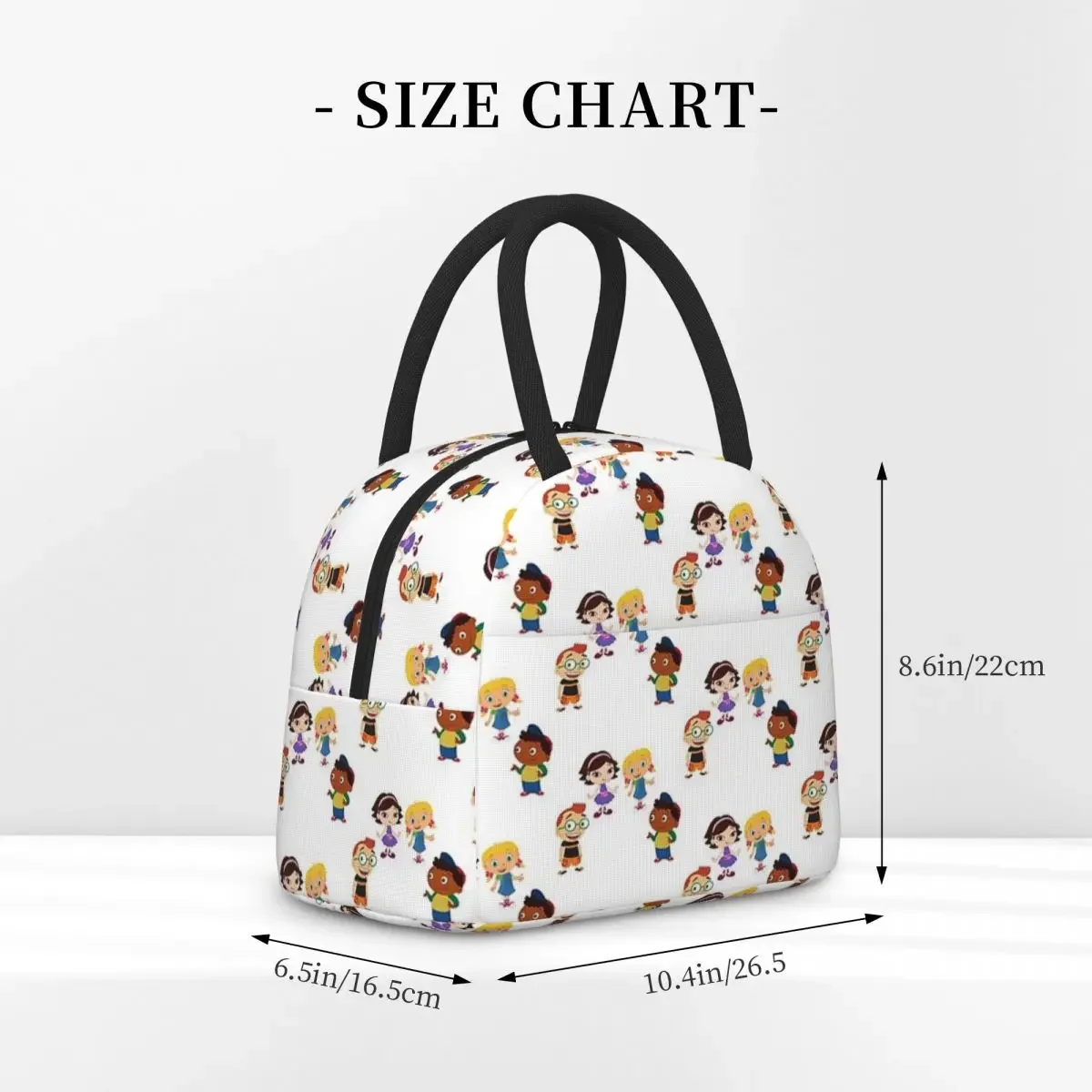 Little Einsteins Squad Happy Insulated Lunch Bag for Women Kids Leakproof Food Boxes Thermal Lunch Box Tote