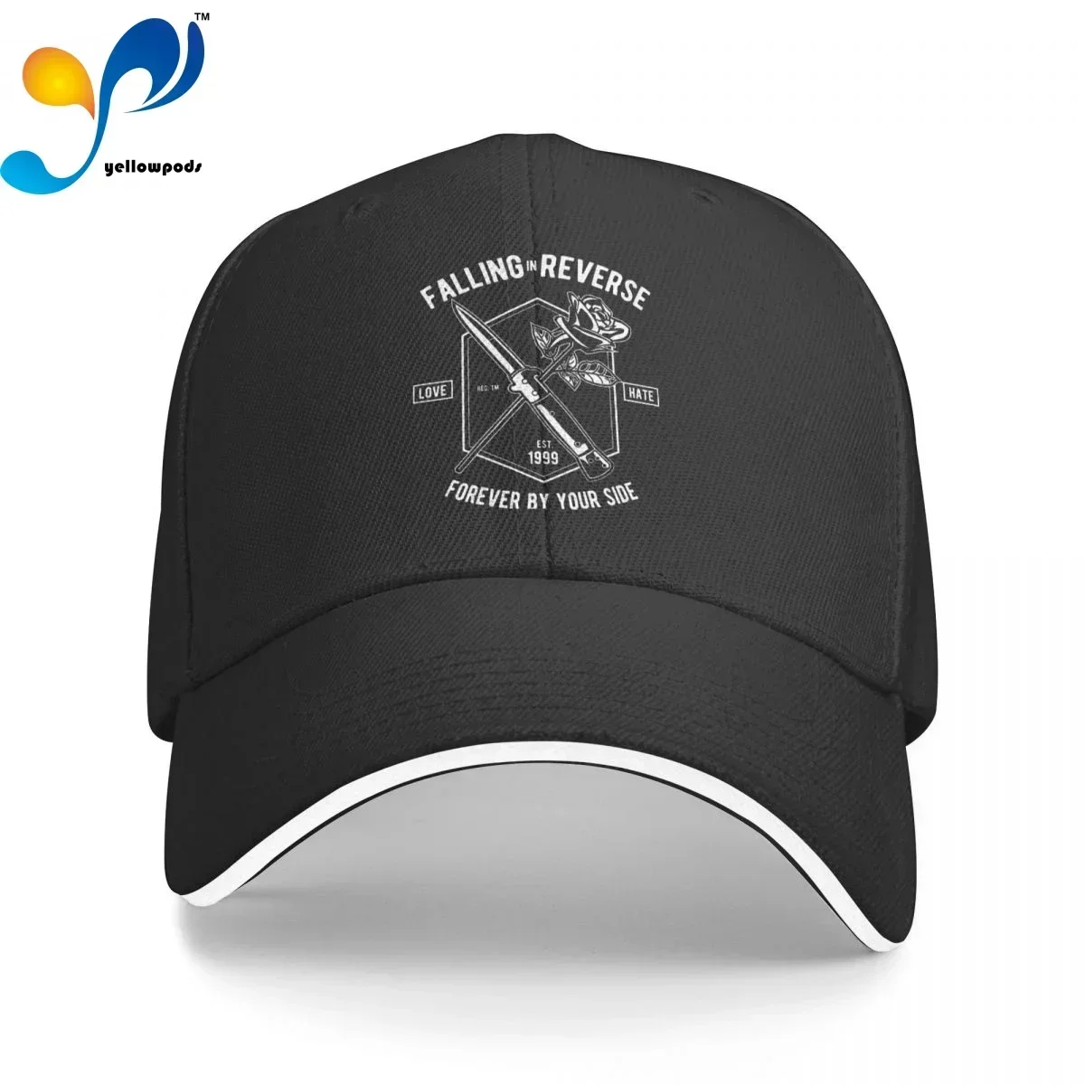 Unisex Cotton Cap For Women Men Falling In Reverse Fashion Baseball Cap Love-Hate Forever by Your Side Outdoor Streetwear Hat