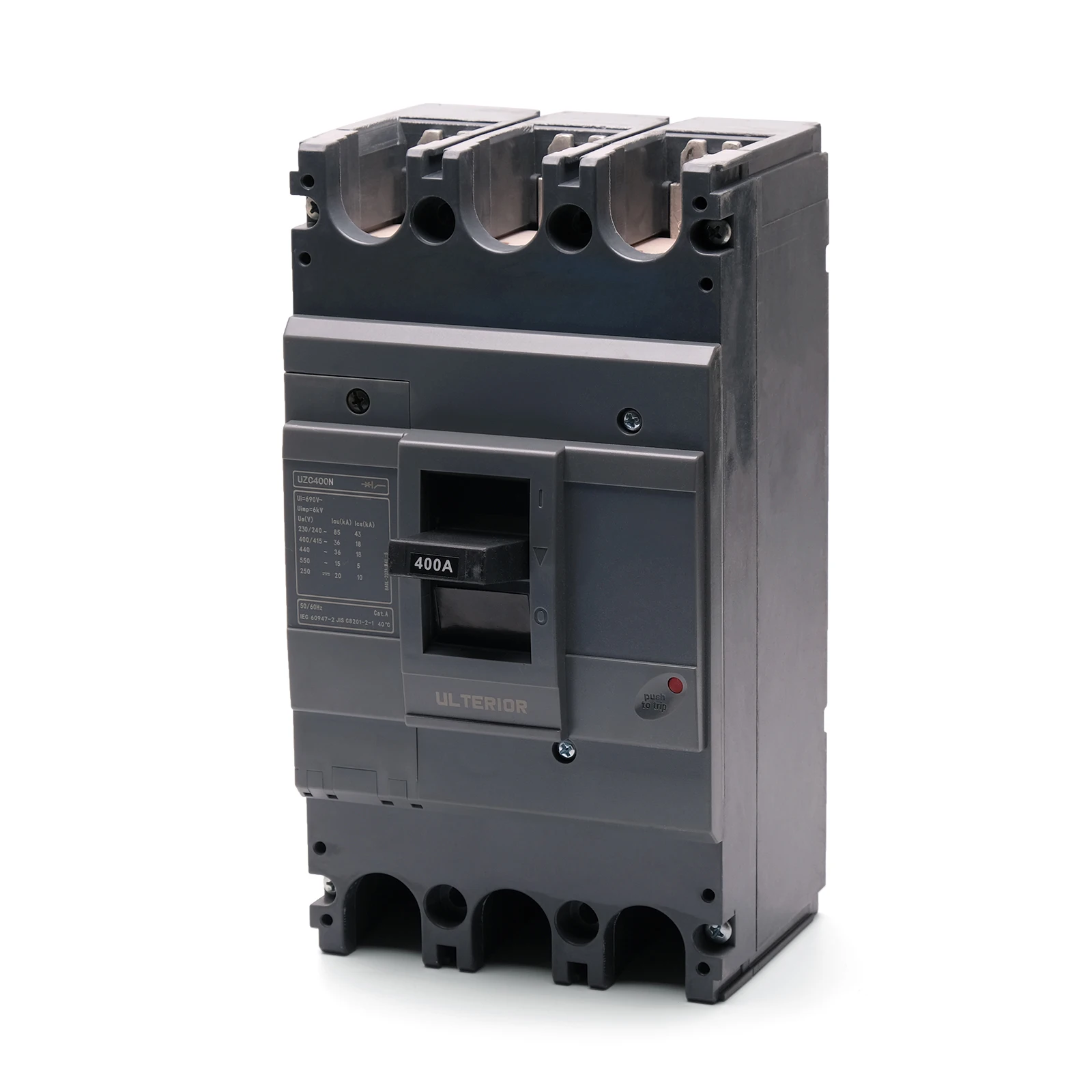 

AZ-UZC400 3P 250a 400a MCCB molded case circuit breaker switchgear and controlgear