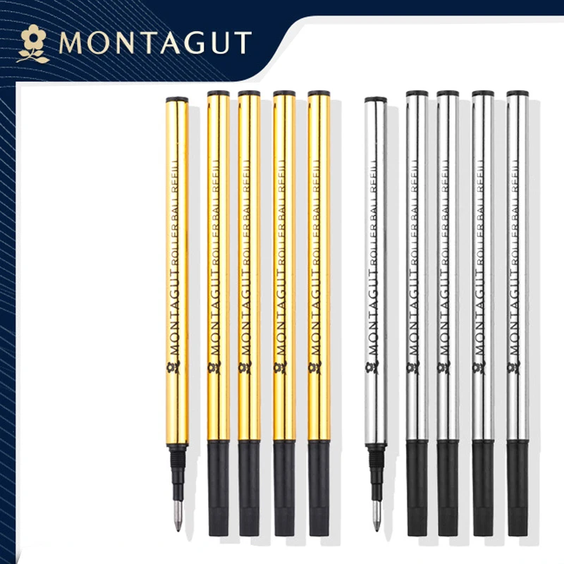 Montagut High Quality Lots Of 5 Pcs For Roller Ball Pen Refill Black Ink Blue Ink Red Ink For Choice Wholesale Price