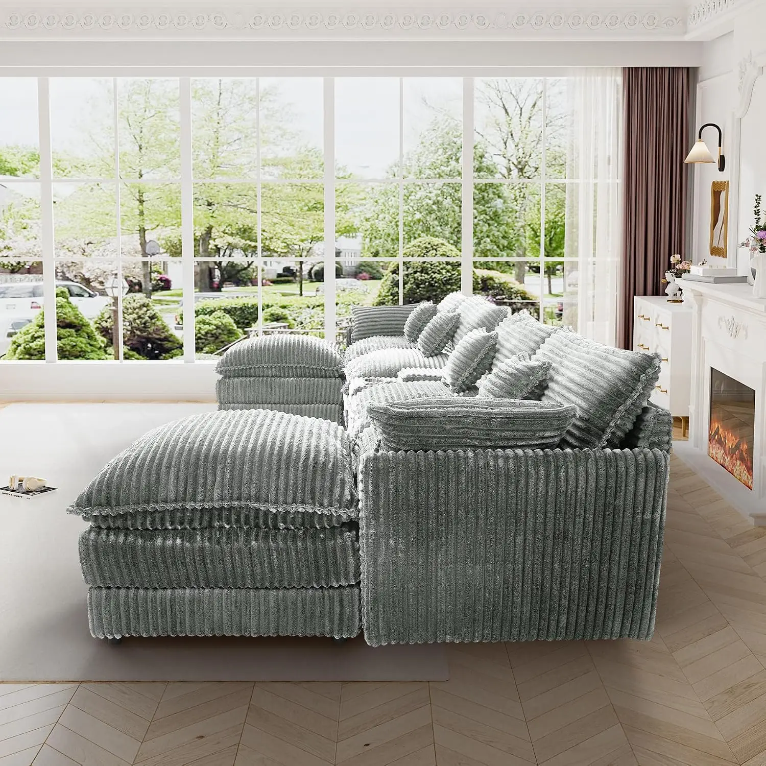 Oversized U Shaped Cloud Sofa 6