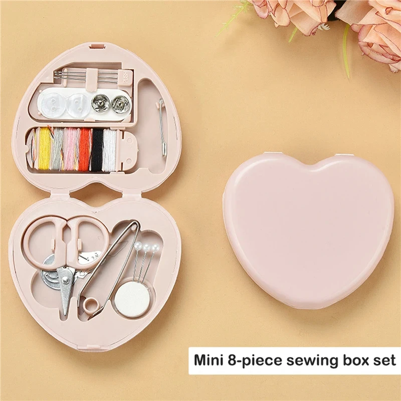 

8PCS Portable Mini Travel Household Sewing Box Set Sewing Kit Storage Bags Sundries Organizer Home Tools Sewing Accessories