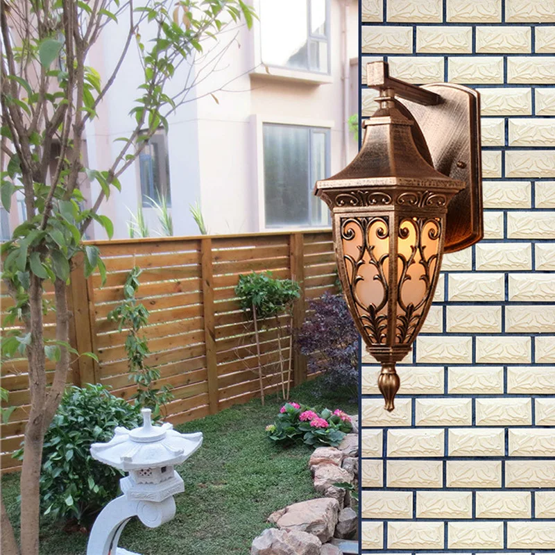 Europeu Impermeável e à Prova de Ferrugem Lâmpada de Parede, Garden Villa, Sala de estar, Varanda, Entrada, Corredor, Cerca