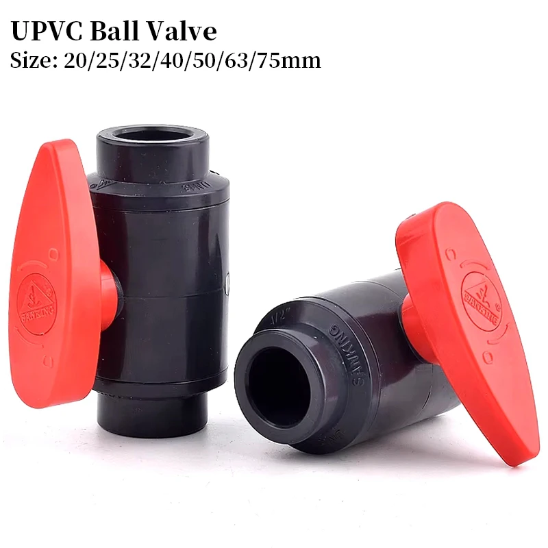 Robinet à Bille de Tuyau en PVC UPVC de 20 ~ 75mm, Irrigation de Jardin, Joint de Tube de Proximité, Raccords de Bricolage, Poisson d'Aquarium, Précieux, Joli