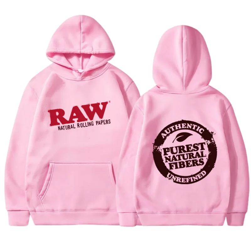 RAW Fashion Hoodie Men\'s Sweatshirt Polar Fleece Hooded Harajuku Hip Hop Casual Men\'s Ladies Hoodie High Quality Pullover Hoodie