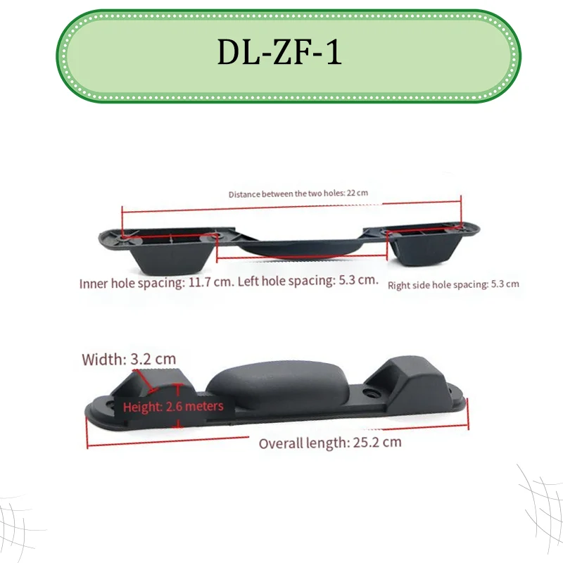 ل DL-ZF-1 استبدال قاعدة الأمتعة البلاستيكية دعم الساق دبوس الأمتعة الملحقات #2
