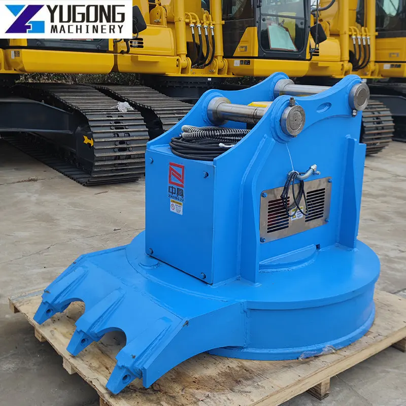 YG Excavator Attachment Magnet Electric Electro Magnetic Chuck Copper Scrap Lifted Magnet Coil Unload Control Magnetic Lifter