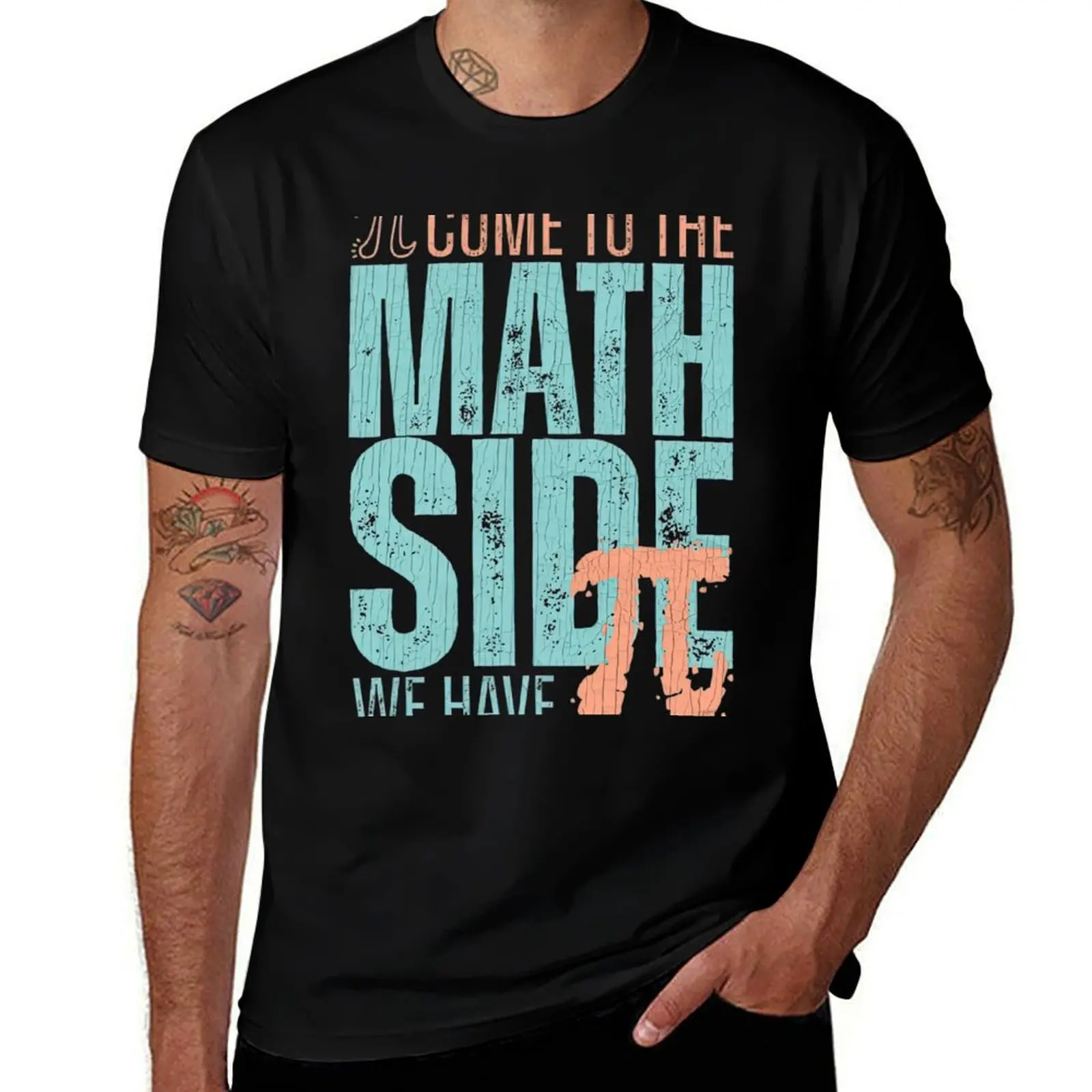 

Come To The Math Side We Have Pi Happy Pi Day T-Shirt mens graphic t shirts cotton tshirt 100% T-Shirt