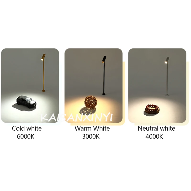 Dimmable LED Spotlight Jewelry Display Lamp 15/20/30cm Post Lamp Phone Store Showcase Desktop Lights Rotatable 220V Upright lamp