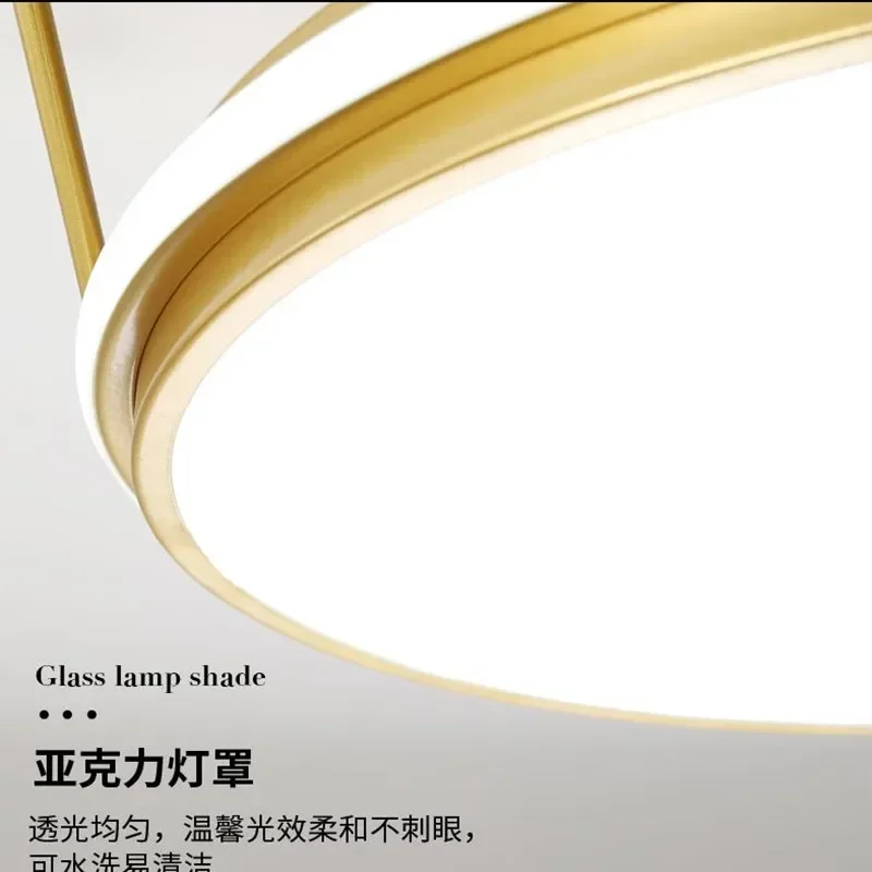 High-end feel, crown ceiling lamp Moderna Lampada a Soffitto Dacamera Daletto Con Luce Calda