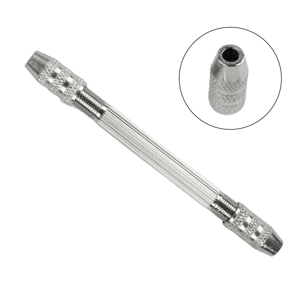 Drill Bits Hand Tools Mini Hand Drill Bit Holder with Double Chuck for Precision Drilling Compact and Efficient