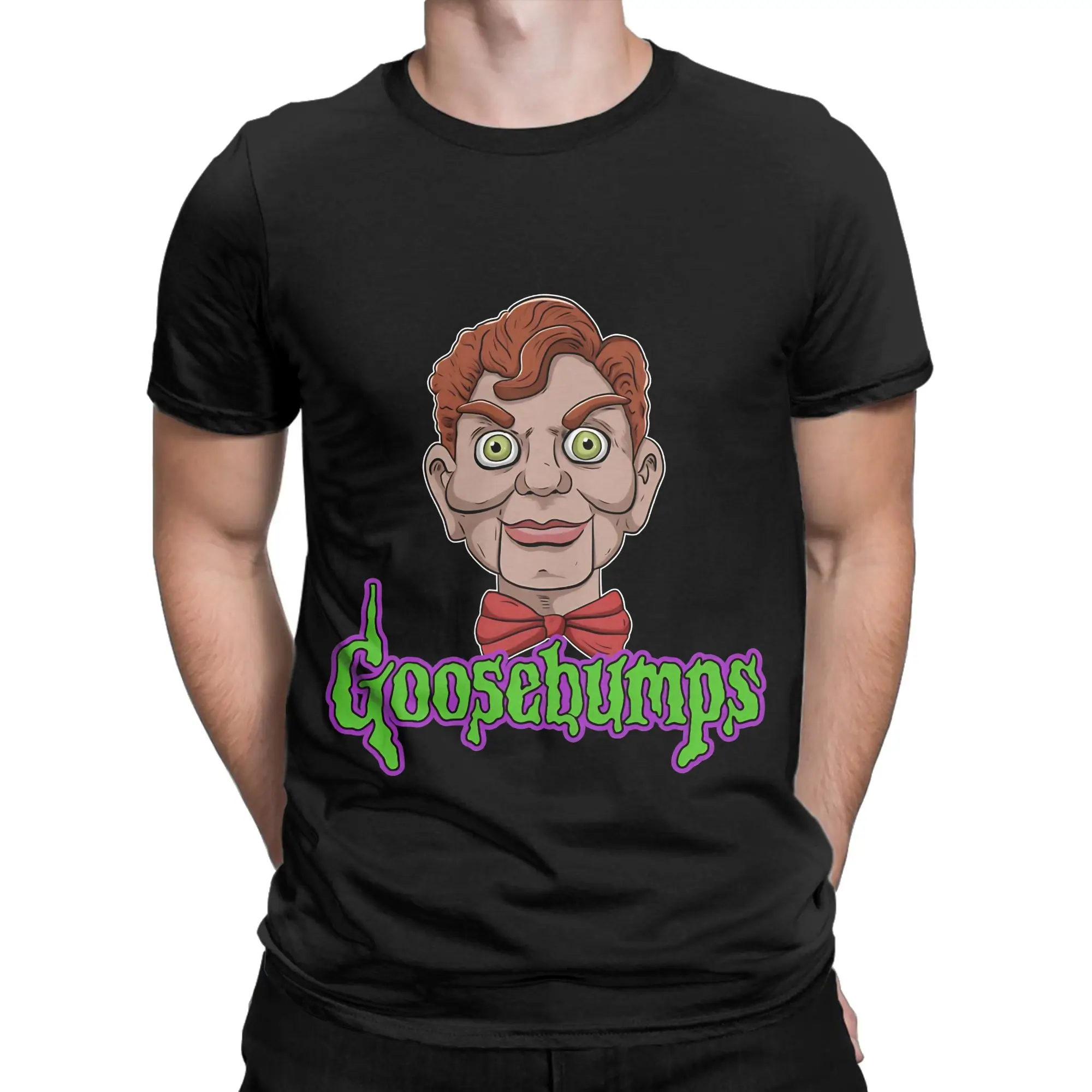 Slappy the Dummy Goosebumps Funny 100% Cotton T-Shirt Goosebumps Tees Tops For Men