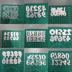 Numbers 0-9 Scrapbooking Die Cut Blade Punch Stencils Card Making Embossing Template Crafts New Arrival Cutting Dies