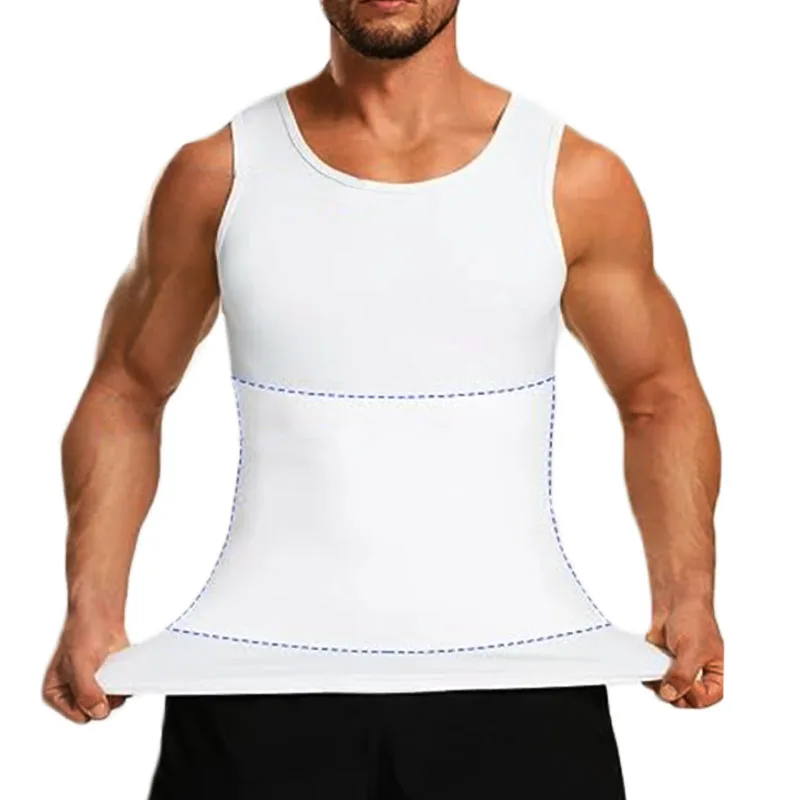 

MrifDila Men Shaper Tank Gynecomastia Compression Shirts Men Sleeveless Slimming Undershirts Tummy Control Body Shaper Tank Top