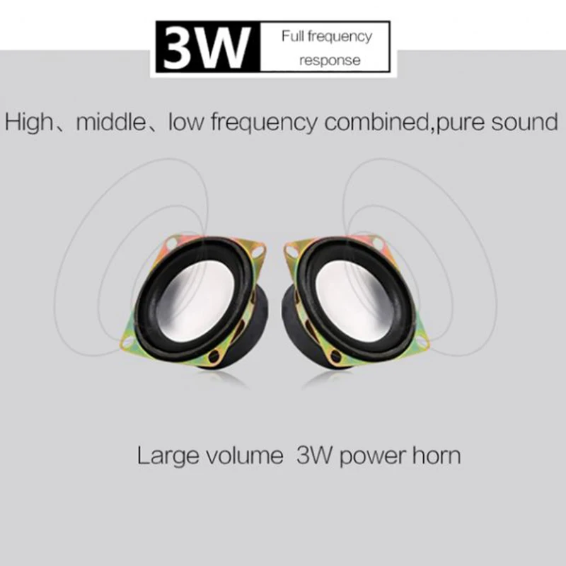 BVBV Bonks High Power Full Range Stereo Subwoofer PC Speaker Portable Bass Music DJ USB Computer Speakers for Laptop Phone TV