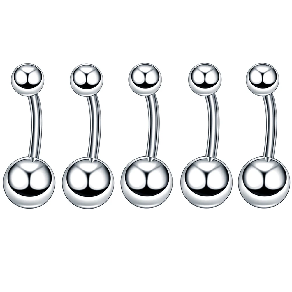 

1 set 1 Set Of Nose Studs Jewelry Piercing Ring Lip Labret Belly Button Ring Stainless Body Ornament For Party