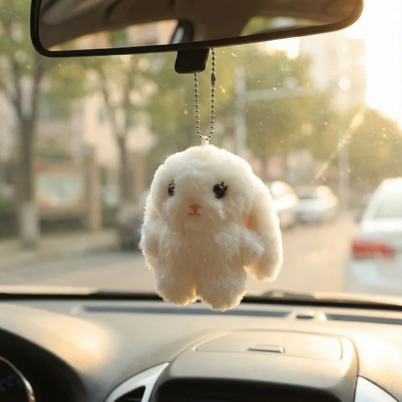 

Stuffed Animals Plush Bunny Keychain Plush Doll Animal Bear Little Rabbit Plush Sitting Doll Couple Toy Soft Rabbit Bag Pendant