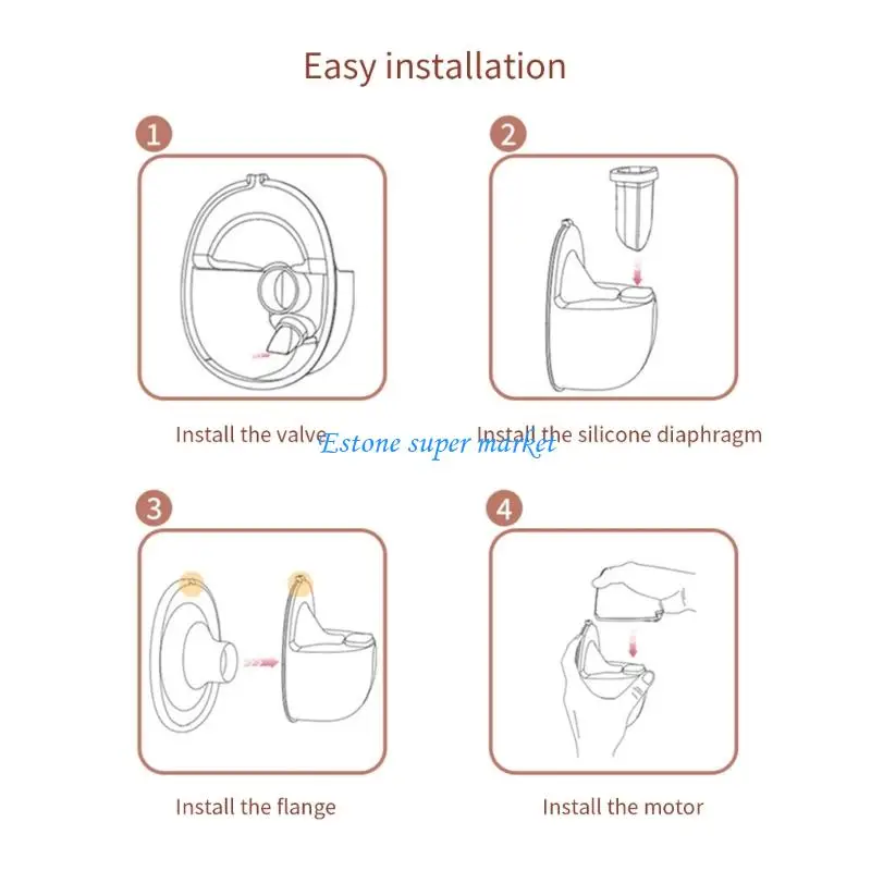 090B واقي من الغبار غطاء غبار للرضاعة الطبيعية لمضخة الثدي القابلة للارتداء S32 يوفر أمانًا ضد الأوساخ مما يضمن استخدام الجهاز