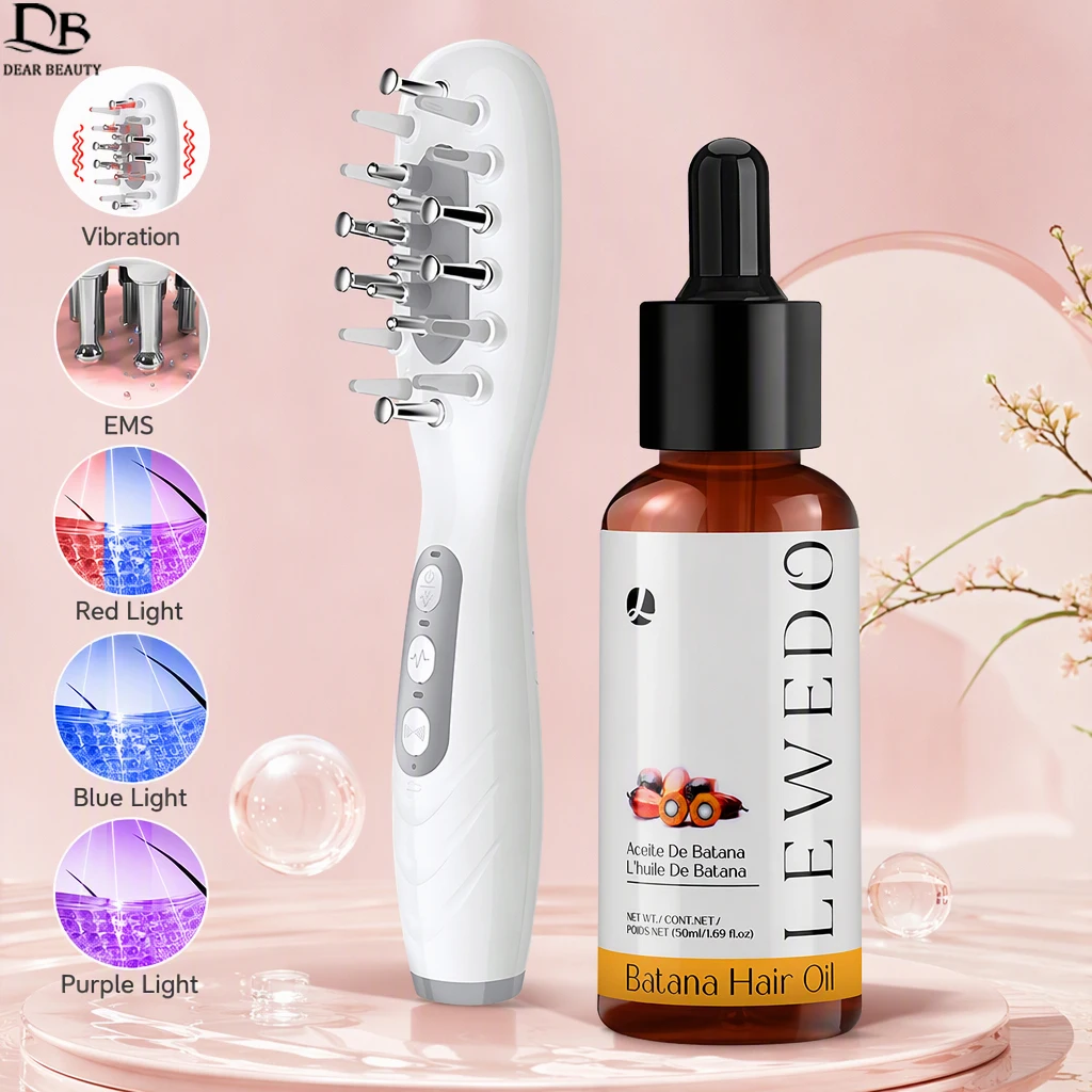 Hair Care Essential Oil - Electric Vibration Head Massage Comb +