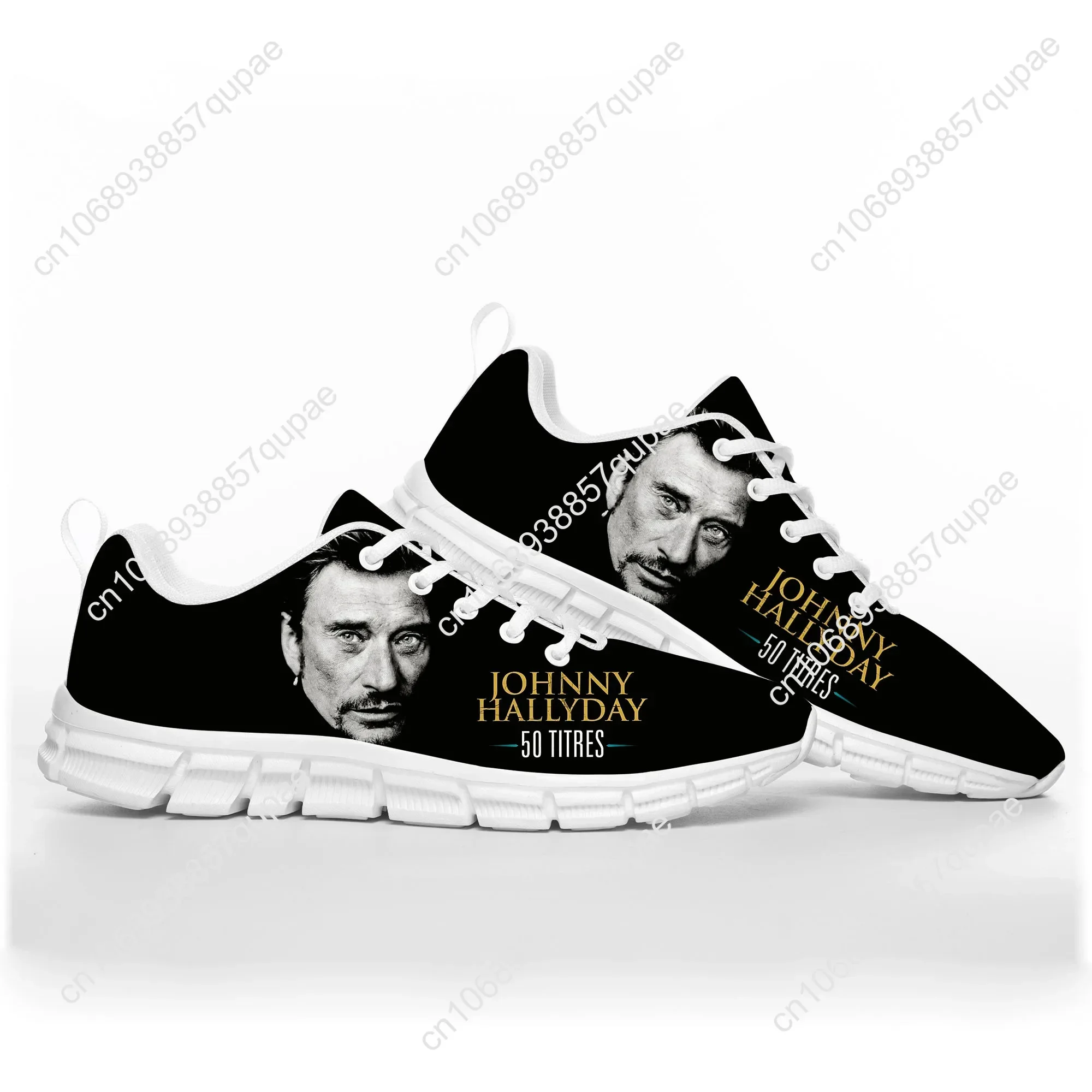 Johnny Hallyday Rock Singer Sports Shoes Mens Womens Teenager Kids Sneakers 3D Print Pattern Custom Couple High Quality Shoes