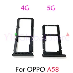 Pièces de réparation de carte SIM pour OPPO, fente pour carte SIM, support d'escalier, A58, A58X, 4G, 5G, 5 pièces