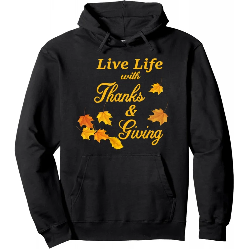 

Thanksgiving Gratitude Thankful Grateful Giving Pullover Hoodie