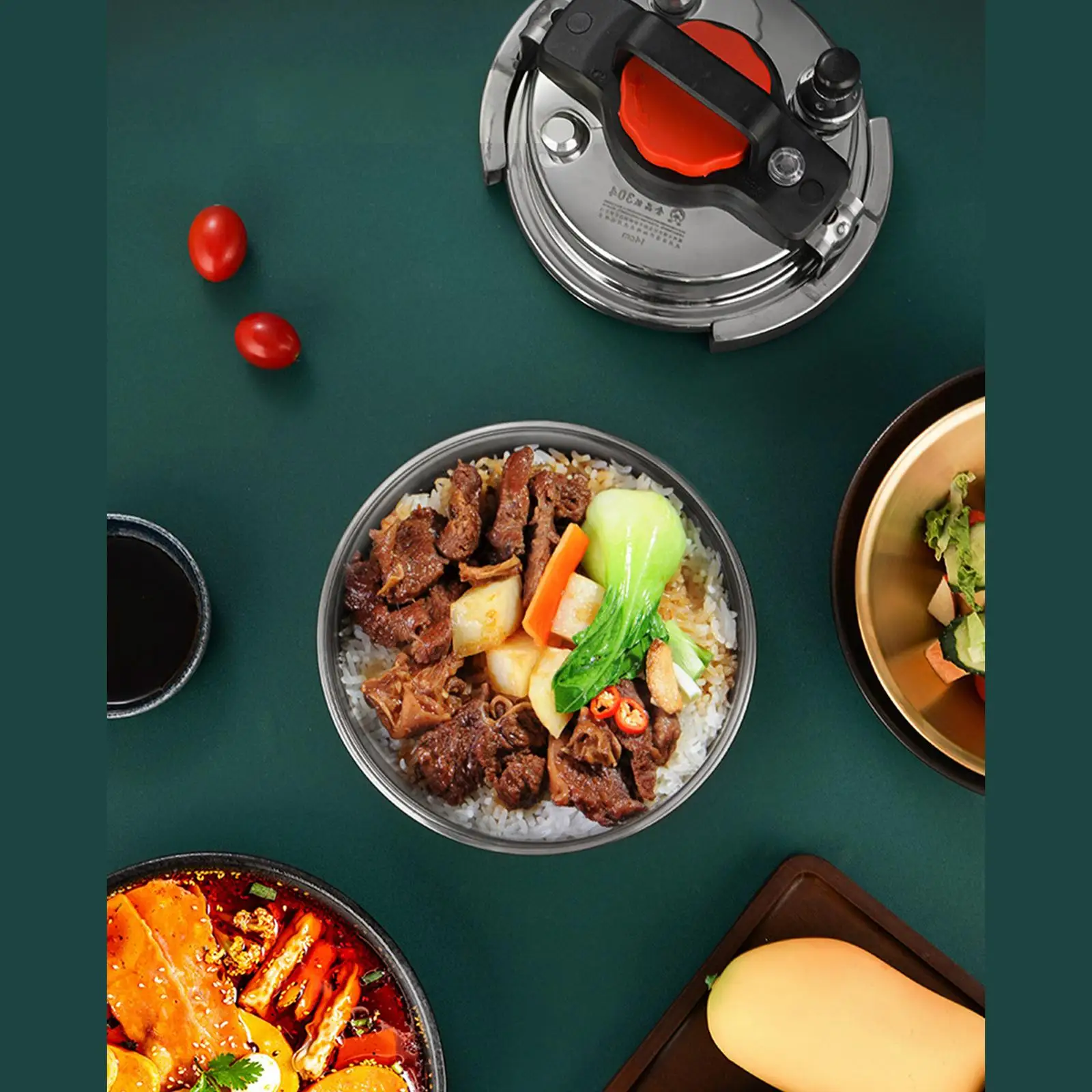 

Multifunction Portable High Pressure Pot Stainless Steel Mini Cooker for Gas Electric Induction Ceramic Cookers Picnic Camping