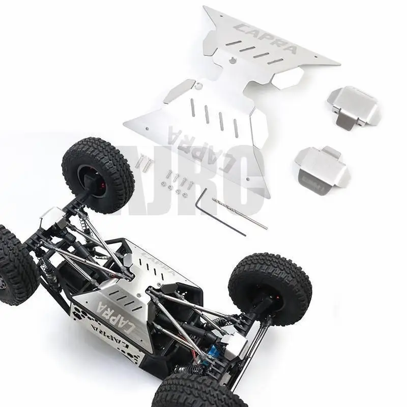 

Chassis Stainless Steel Skid Plate Armor Front Rear Axle Differential Protector for 1/10 RC Crawler Axial Capra 1.9 UTB AXI03004