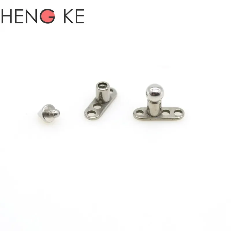 

F136 Титановый шарик с шипами, кожаный якорь, класс дайвера, головка, микрофиксаторы, модные украшения для пирсинга, 12 г бар