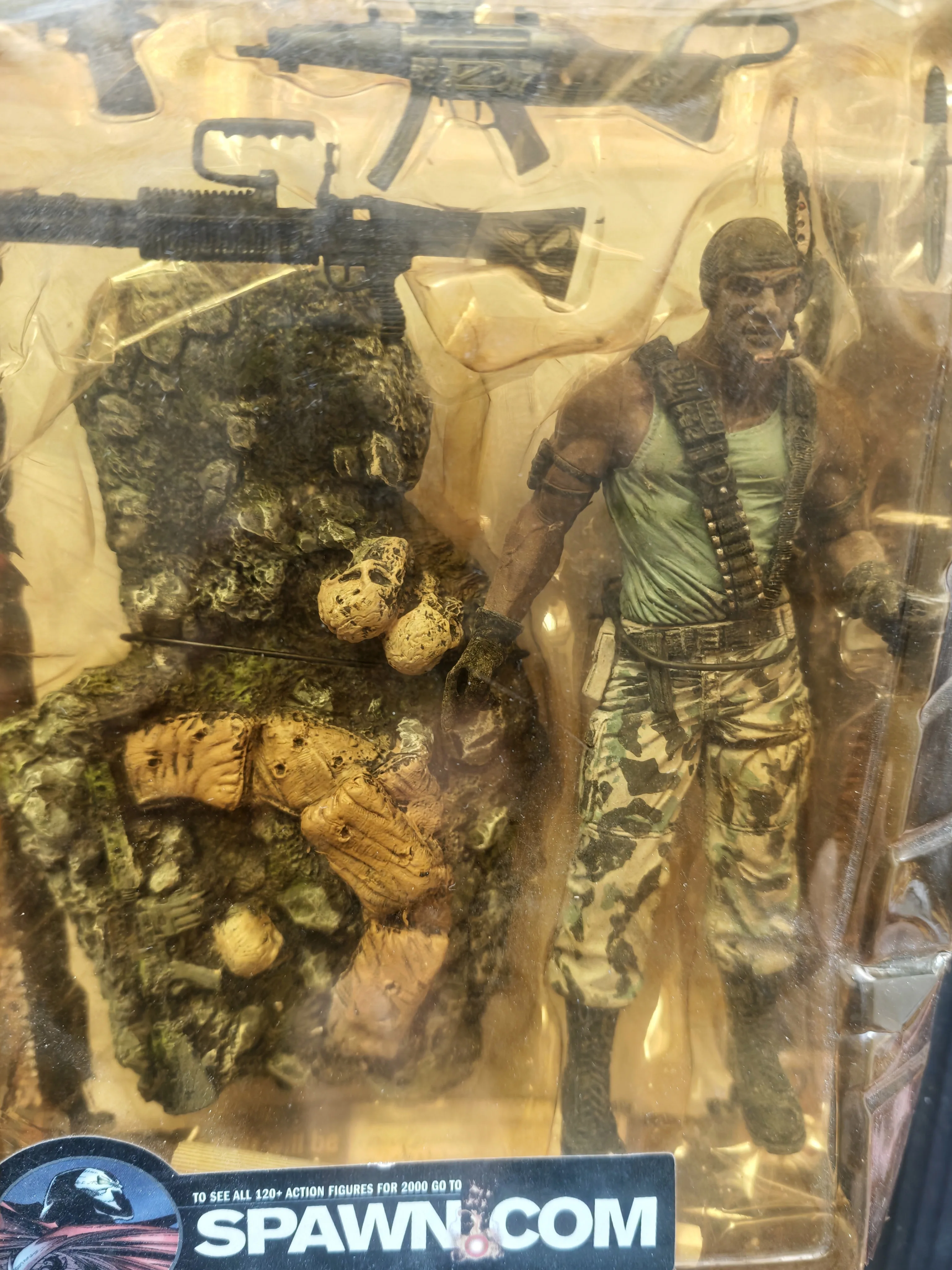 Spawn Series 17 Al Simmons Mil - Vintage Collectible Guns review and price