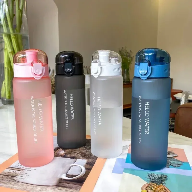 780ml Plastic Water Bottle for Drinking Portable Sport Tea Coffee Cup Kitchen Tools Kids Water Bottle for School Transparent