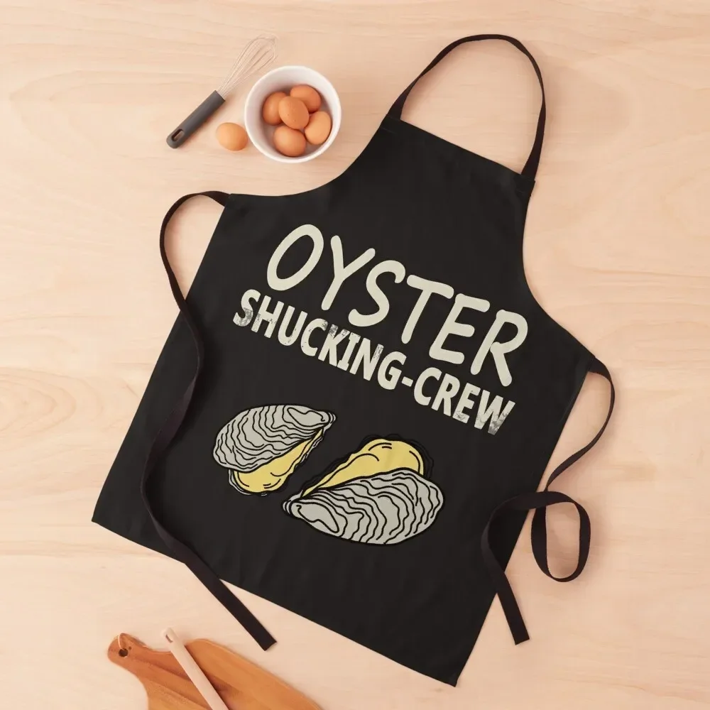 oyster Shucking Crew -shucking and eating oysters Apron Sexy japanese woman Apron