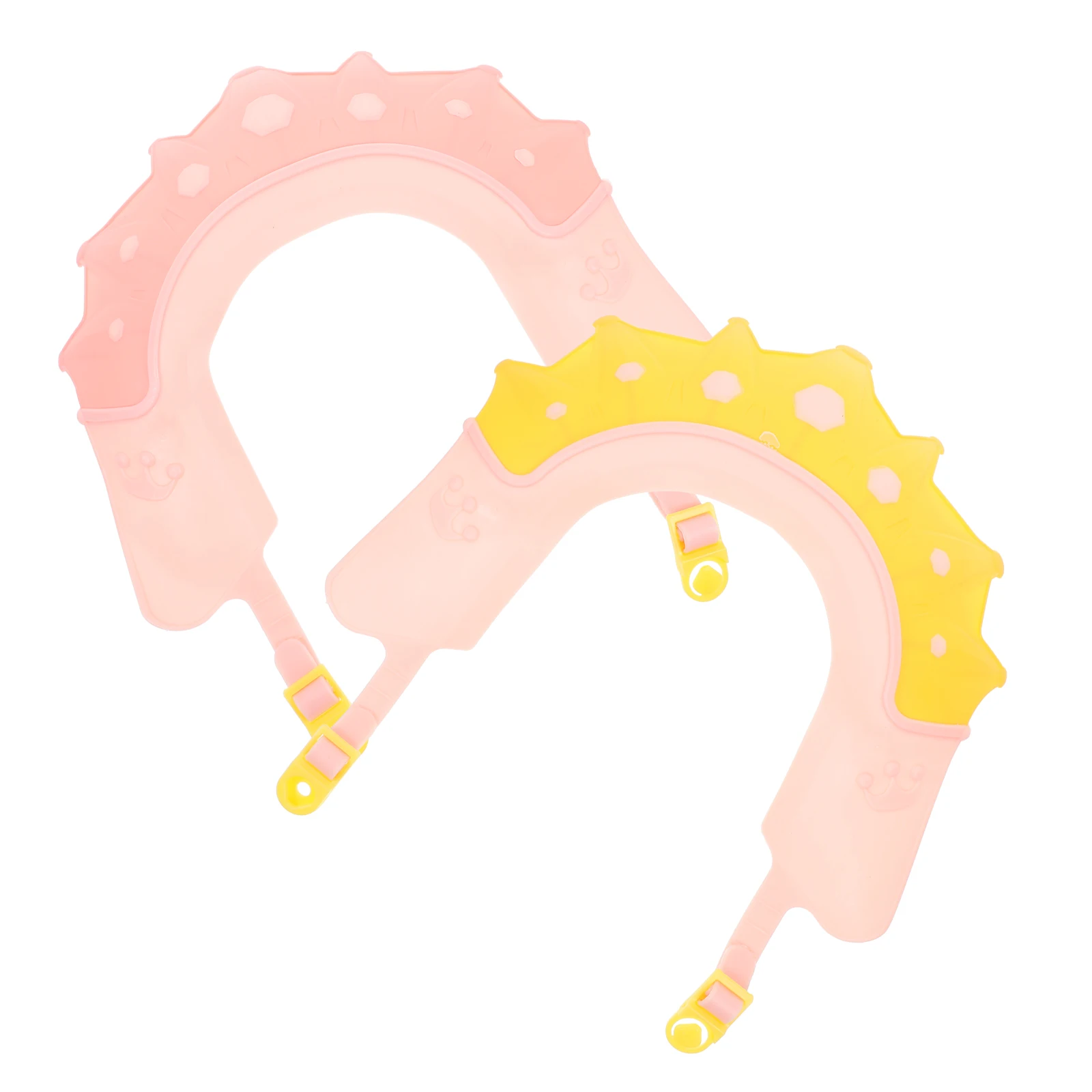 

2 шт., детская шапочка для шампуня, защита ушей, ванна, душ, козырек для малышей, детская шапка для мытья волос, шапки, водонепроницаемые, регулируемый размер