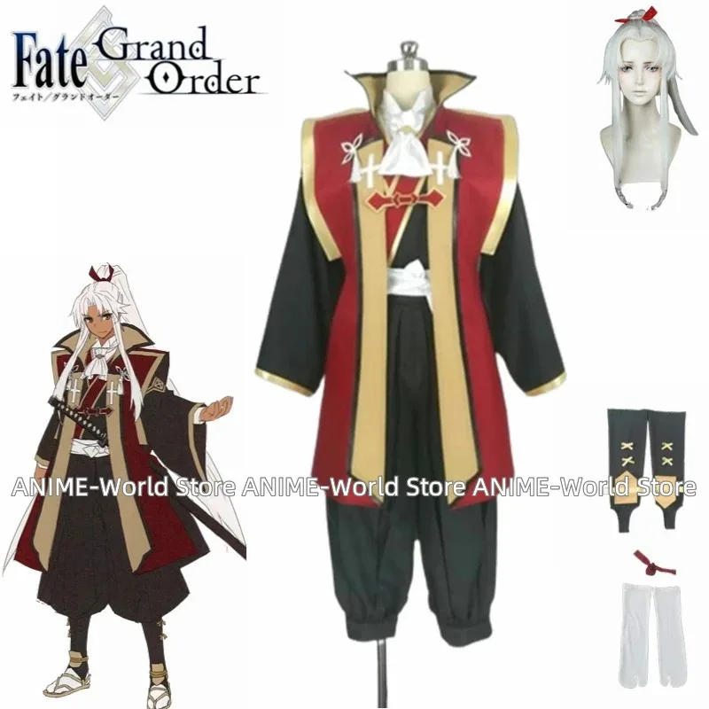 Лили 123 《》Аниме Fate Grand Order Amakusa Shirou Tokisada Косплей Костюм Парик Любой Размер