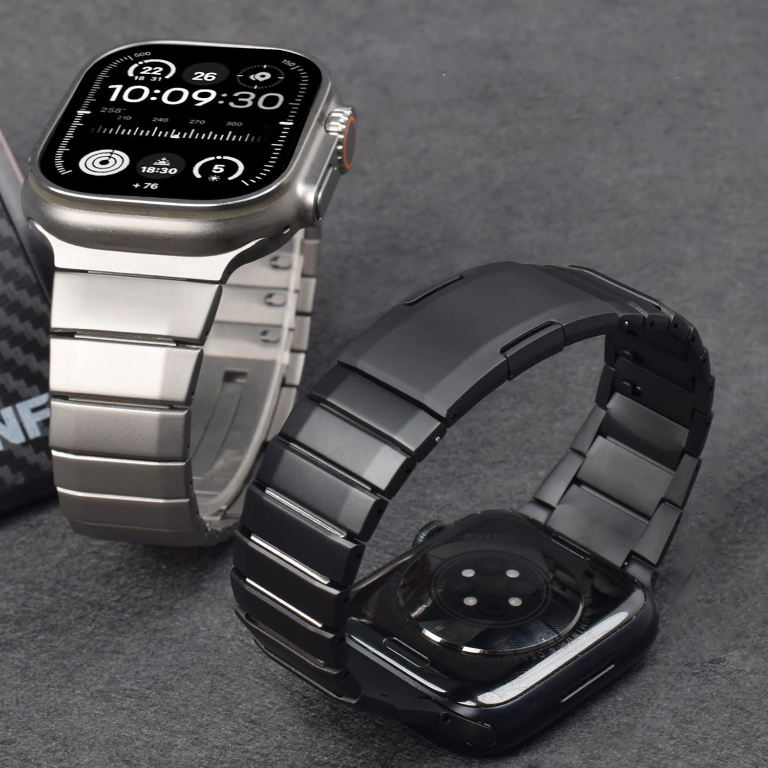 

VWAR Luxury Bracelet for Apple Watch Ultra 3/2 49mm Stainless Steel Band Men Strap for iWatch 11 10 9 8 7 6 5 SE 46mm 45mm 44mm