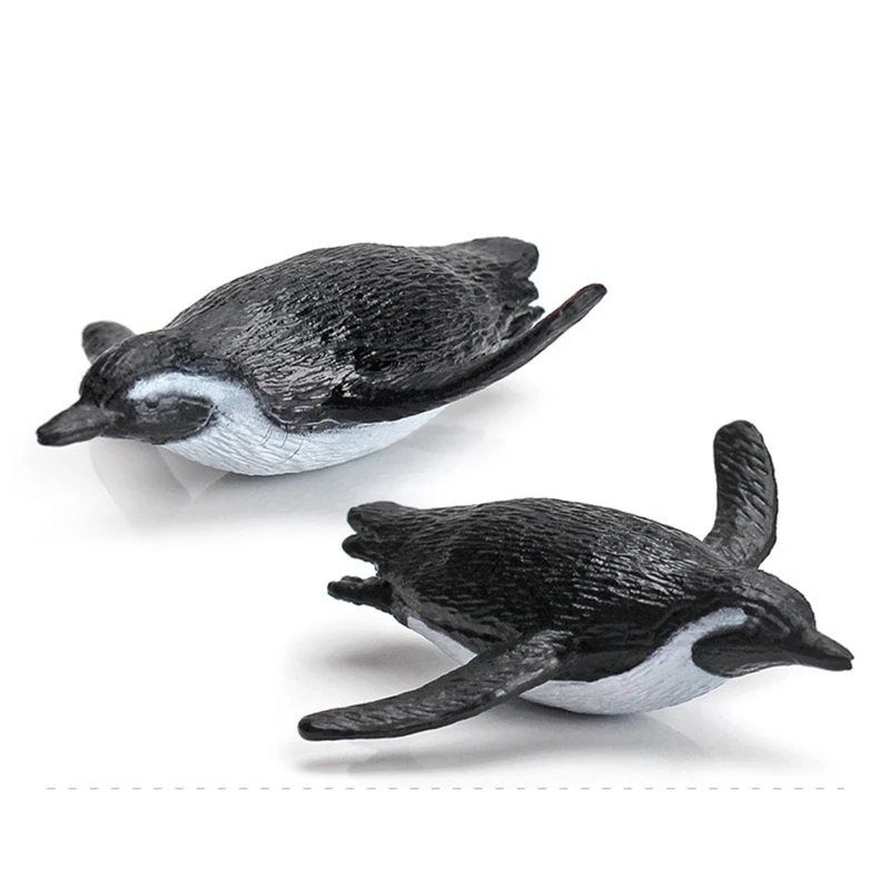 Estatueta brinquedo pinguim oceano animal modelo decorativo réplica hobby coleção cozimento accs sala aula 11 peças