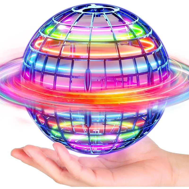 

Flying Orb Ball with Dazzling Lights, Magic Hover Spinner, Cool Boomerang Drone, Floating Cosmic Globe, Kids Outdoor Toy