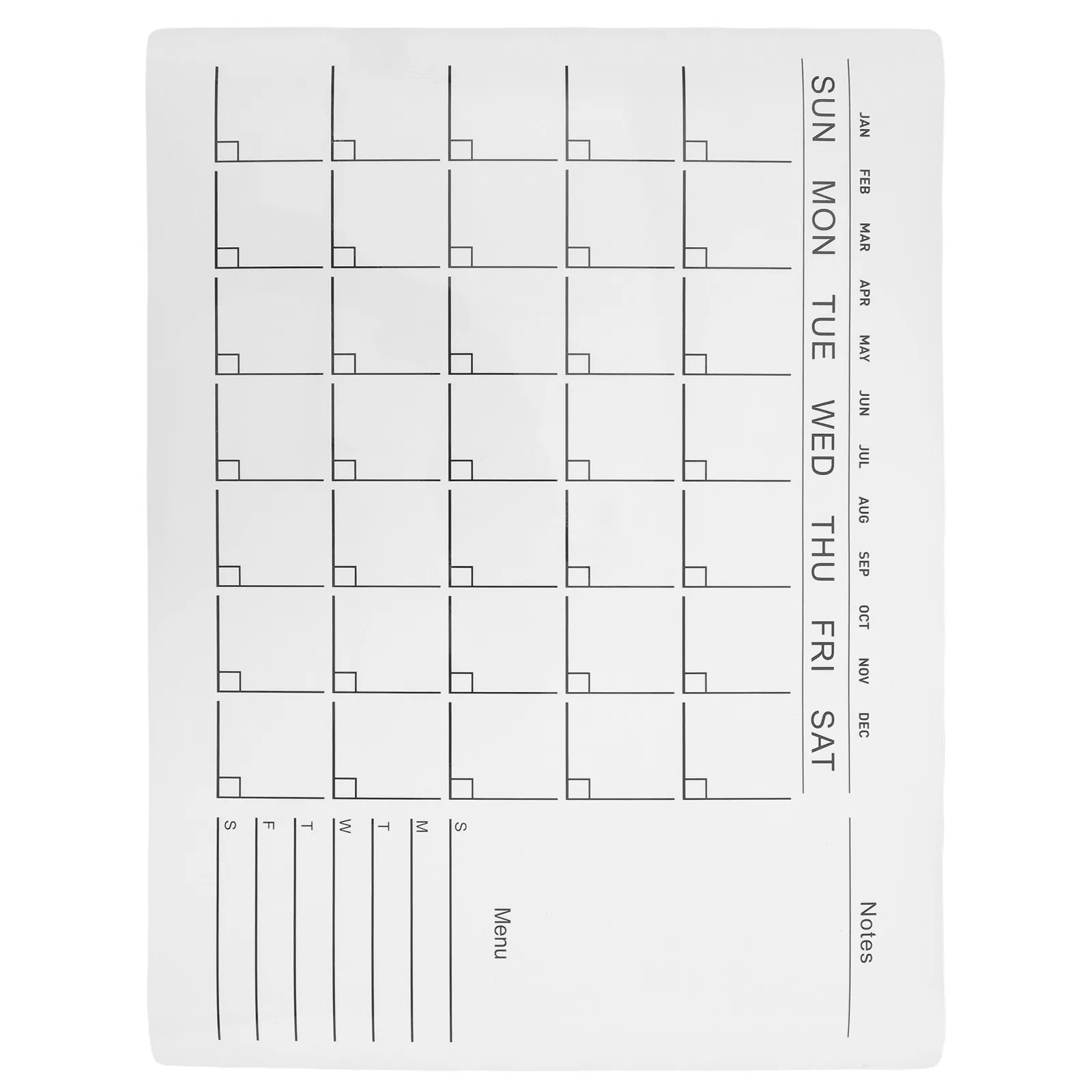 

Стикер-доска для сухого стирания 12x16 дюймов, съемный, на клейкой основе, календарь для дома, офиса, общежития, эффективное еженедельное планирование и управление задачами