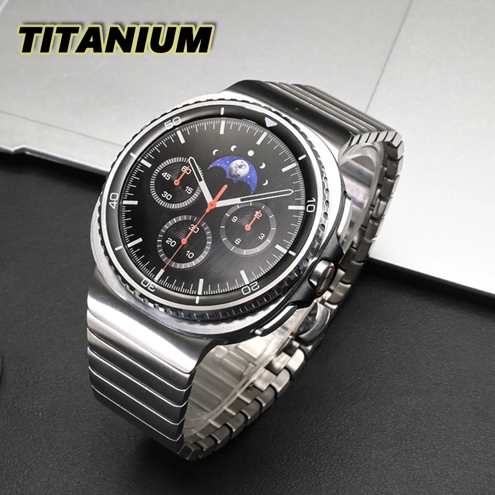 Titanium Band for Samsung Galaxy Watch 8 Classic 46mm 8 44mm 40mm Men Luxury Strap for Samsung Galaxy Watch Ultra 2025 47mm 2024