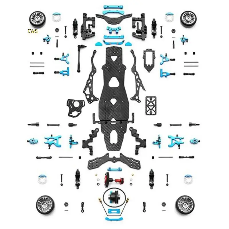 DIY RC Car Rear-Drive Drift Racing Frame для 1/10 Мини-размера RC Car Frame Drift Car Kit Версия RC Frame Drift Car Kit
