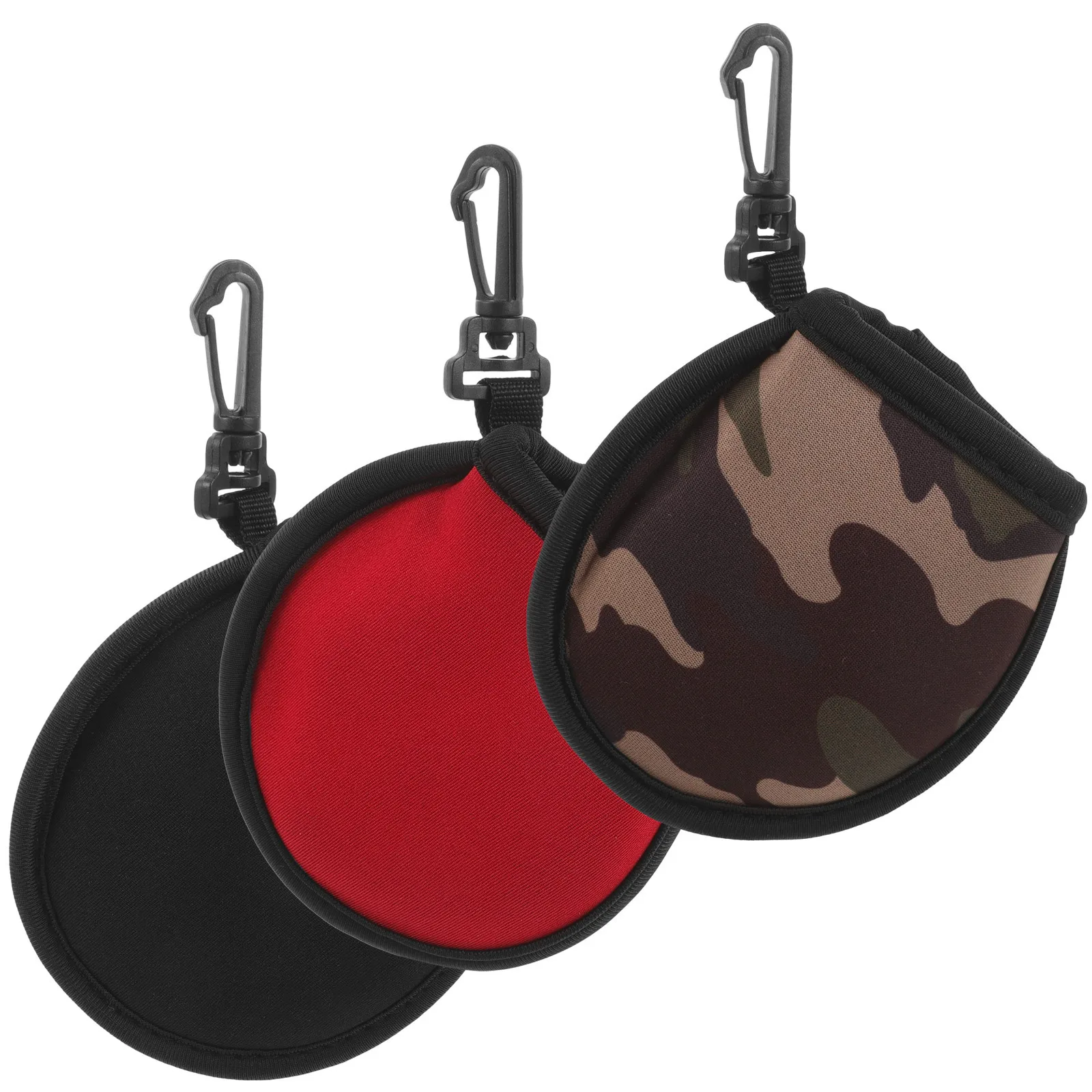 

3Pcs Golf Ball Wiper Pouch Multi-Function Protective Cover with Moisture Resistant Material Easy to Hang and Carry Anywhere