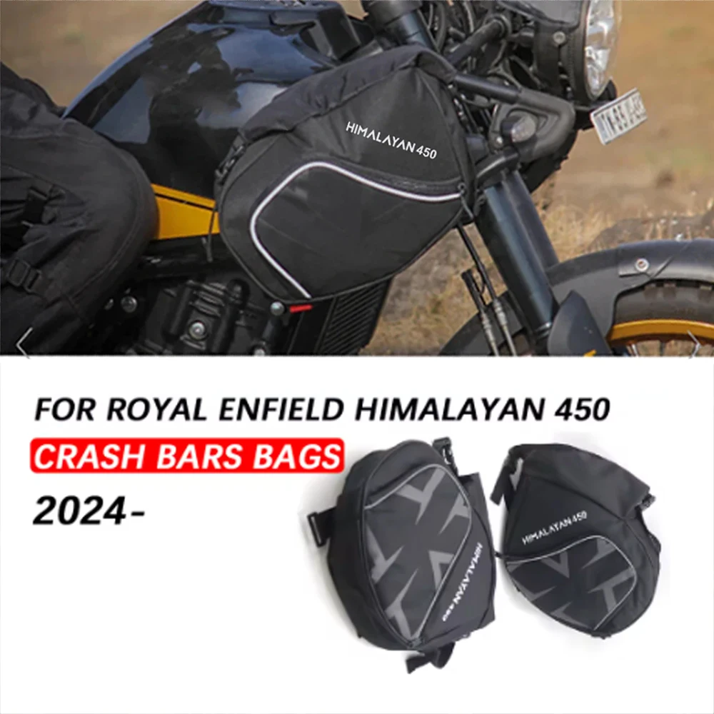 

FOR Himalayan 450 Motorcycle Frame Bumper Repair Tool Bag For Royal Enfield Himalayan450 2024- Crash Bars Bags Waterproof Travel