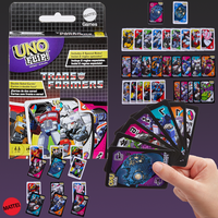 Original Mattel UNO Flip Transformers Card Game for Kids, Adults & Family with Deck Board Games Birthday Gift HXJ49