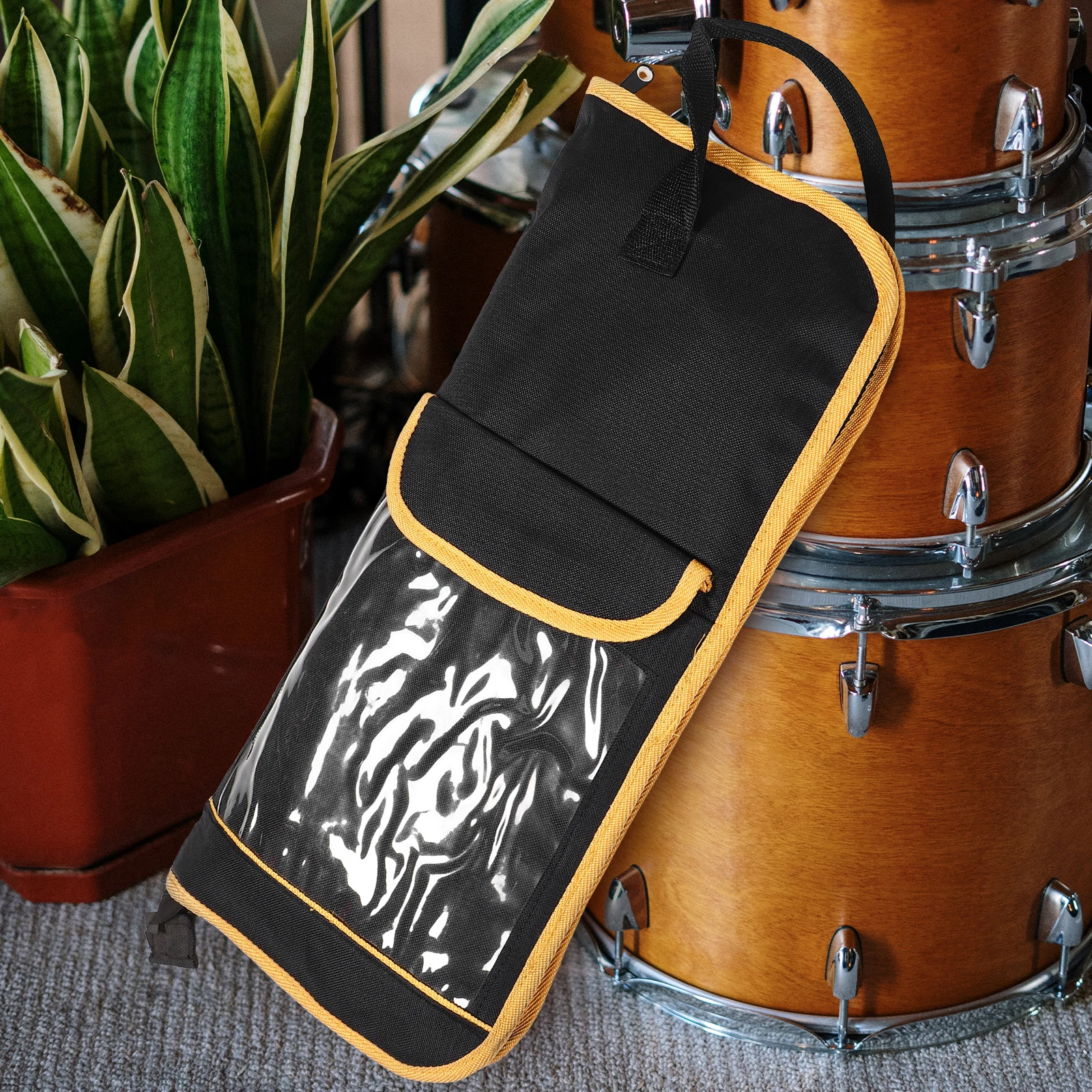 

Dumb Drum Drumsticks Carrying Case Waterproof Bag Portable Pad Organizer Cloth Transport Drummers