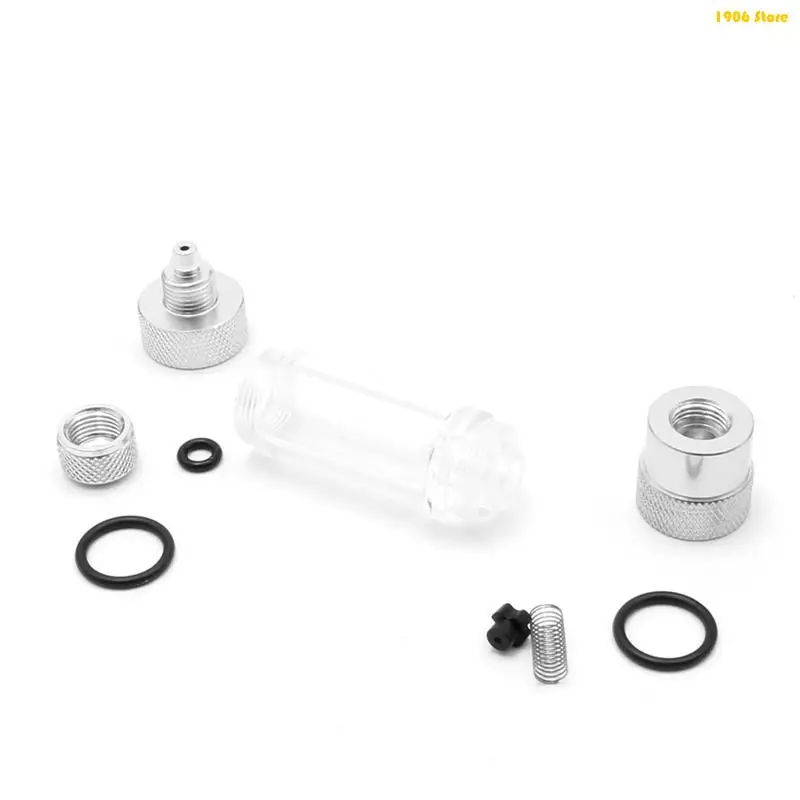 U1JB Aquarium CO2 Bubble Counter Regulator Mini Aluminum Alloy Carbon Dioxide Counter