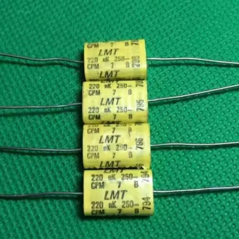 100PCS  0.22uf 250v 220nf 224 250VAC axial film electrodeless capacitor