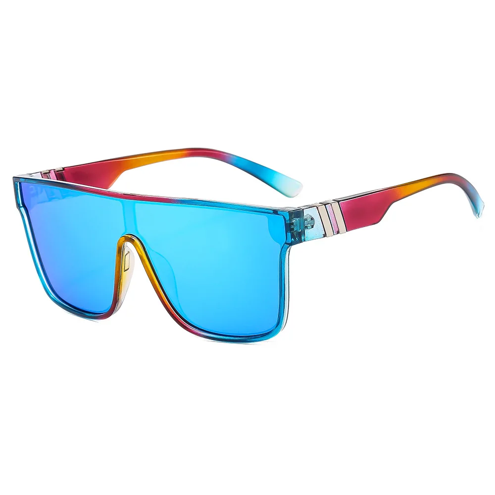 

European and American sunglasses menand women true film one-piece sunglasses outdoor riding fishing sunglassesQS808UV protection